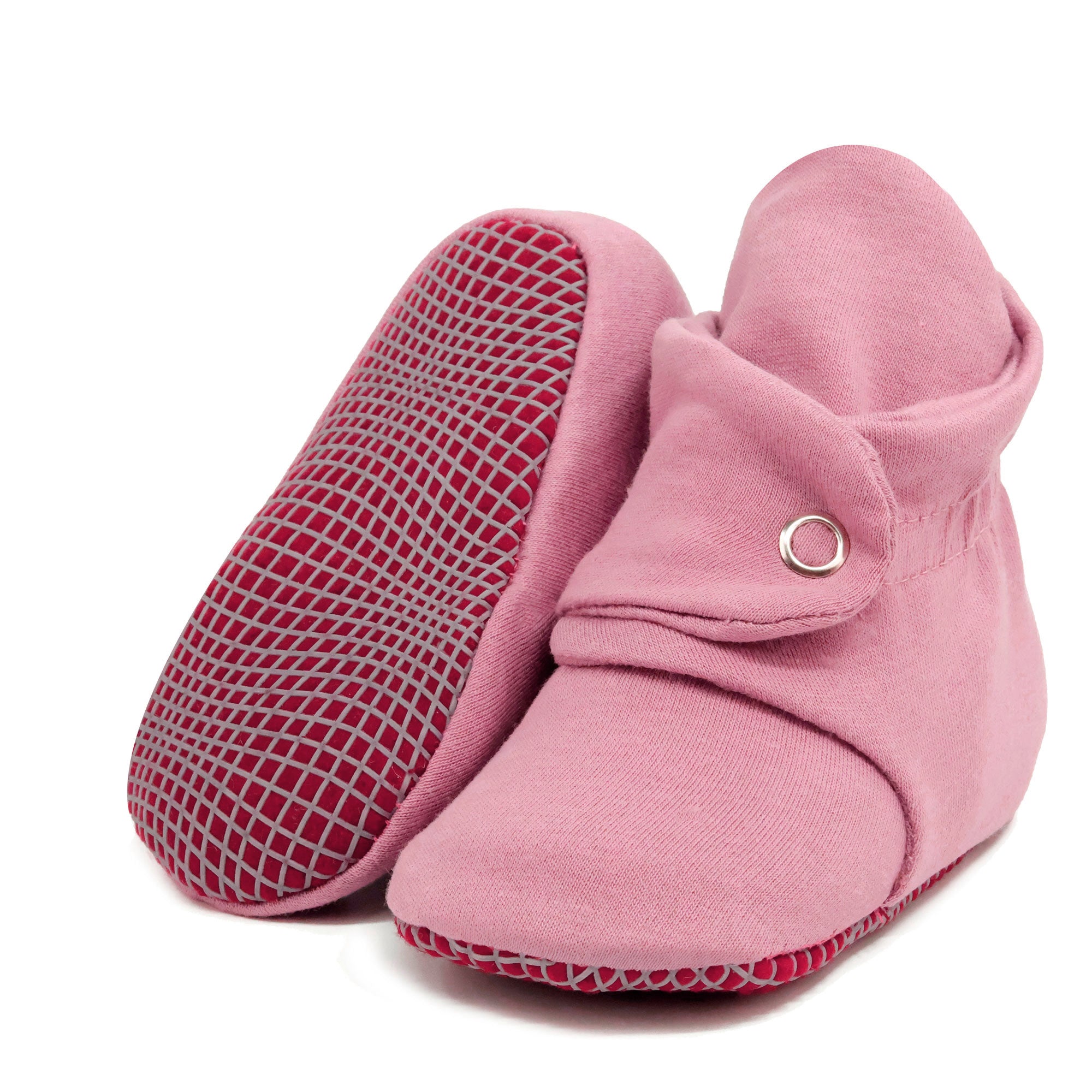 Non Slip Sole Organic Cotton Baby Booties