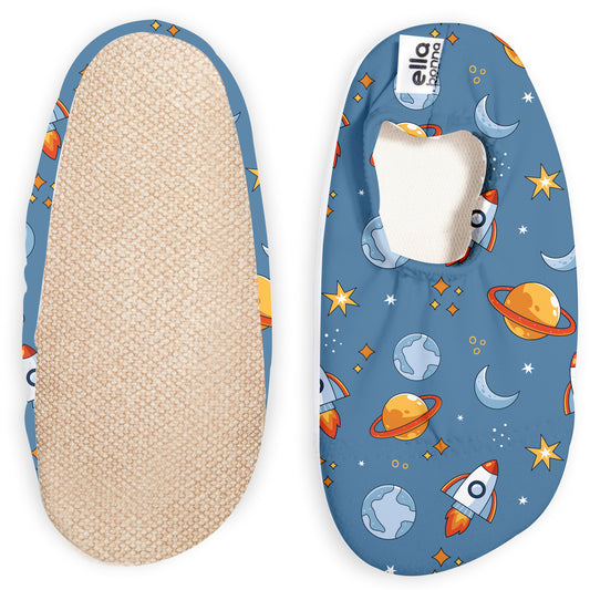 Non-Slip Sole, Unisex Baby, Children's Sea Shoes, Pool Booties, Space