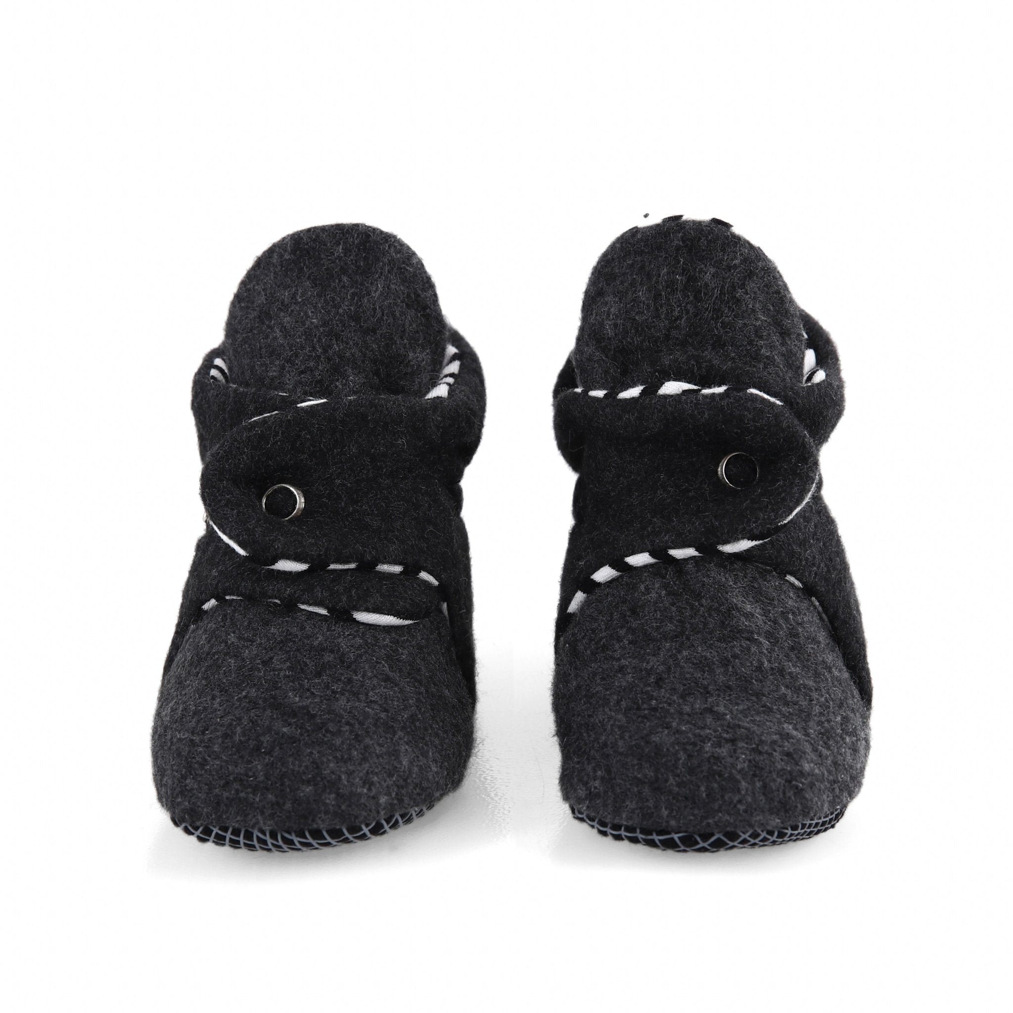 Fleece velcro baby booties online