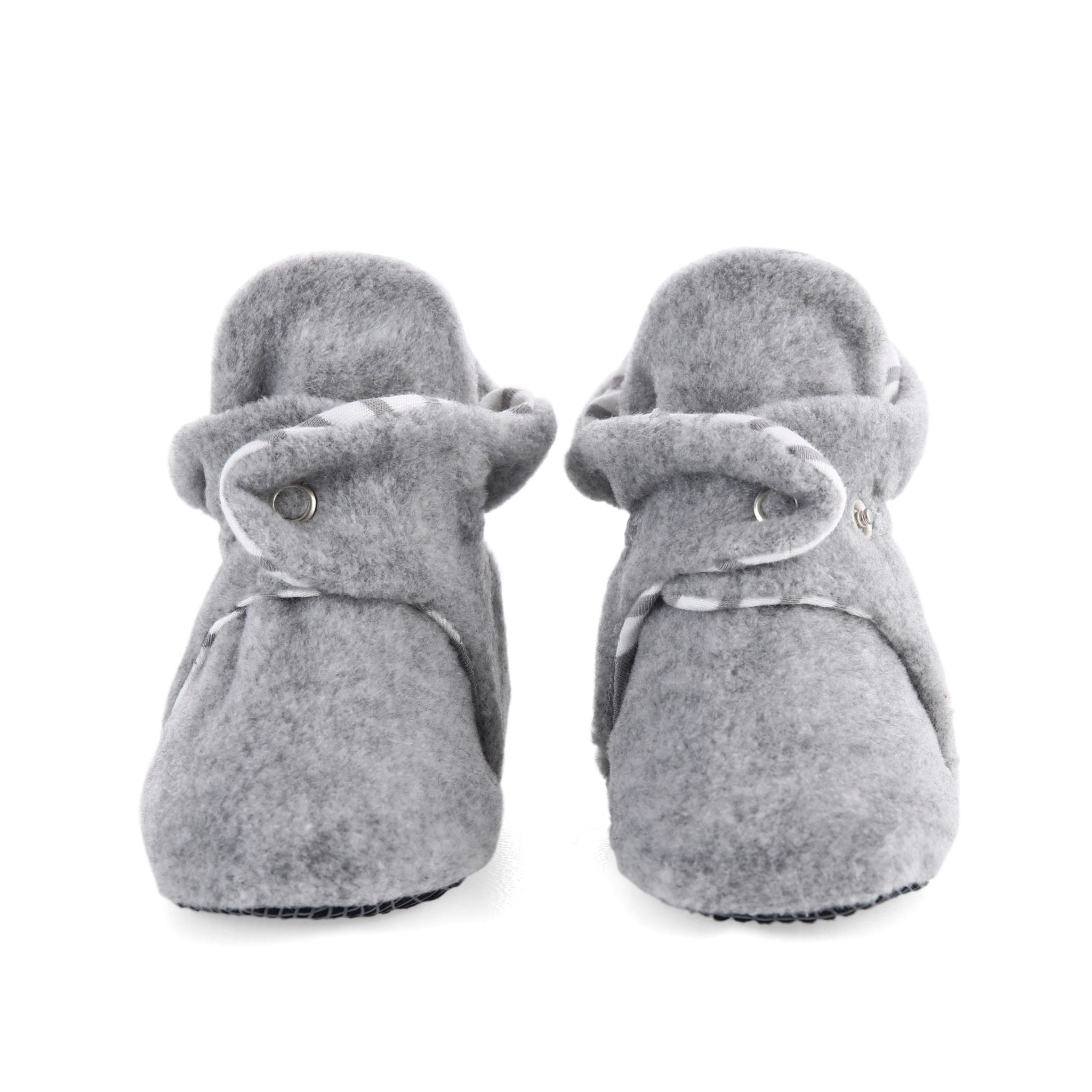 Gray baby hot sale booties